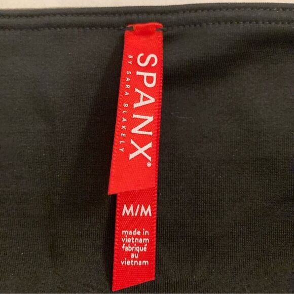SPANX Faux Leather Leggings in Olive Green Medium - Picture 4 of 8